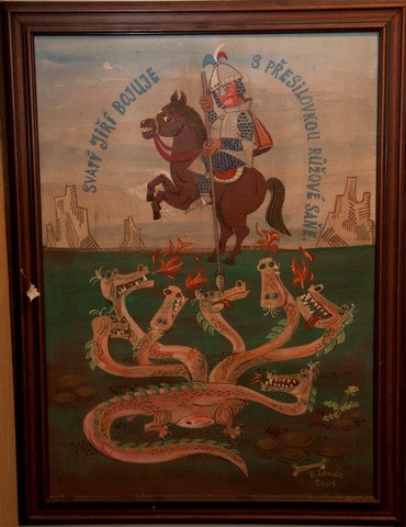 Svatý Jiří na koni proti drakovi 